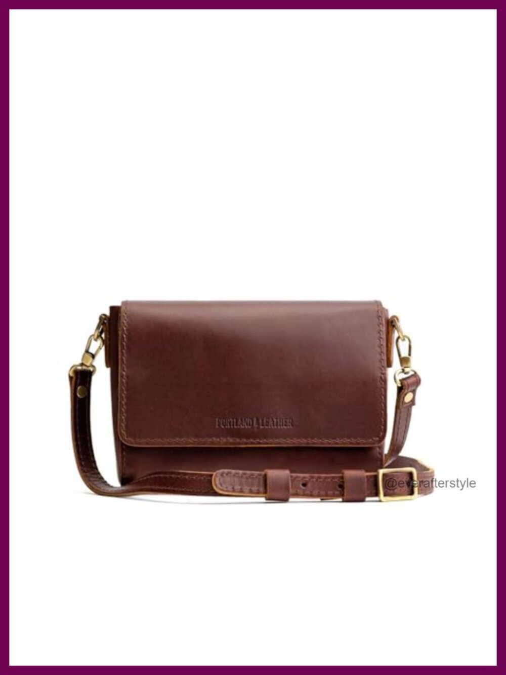 Portland Leather Metro Mini Full-Grain Leather Crossbody Bag Women